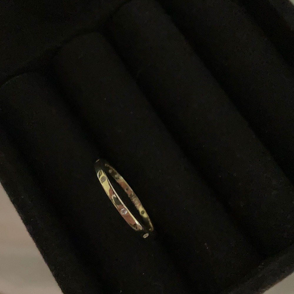 Kpop Rings Rhodium Plated Crystal Ring - Picture 2 of 5